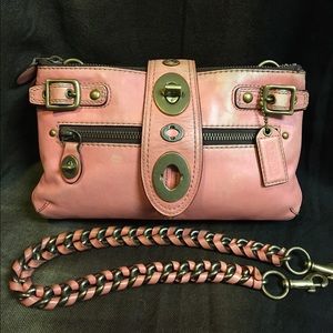 Coach Distressed Pink Bridget Bag